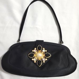 Kate Landry black evening bag